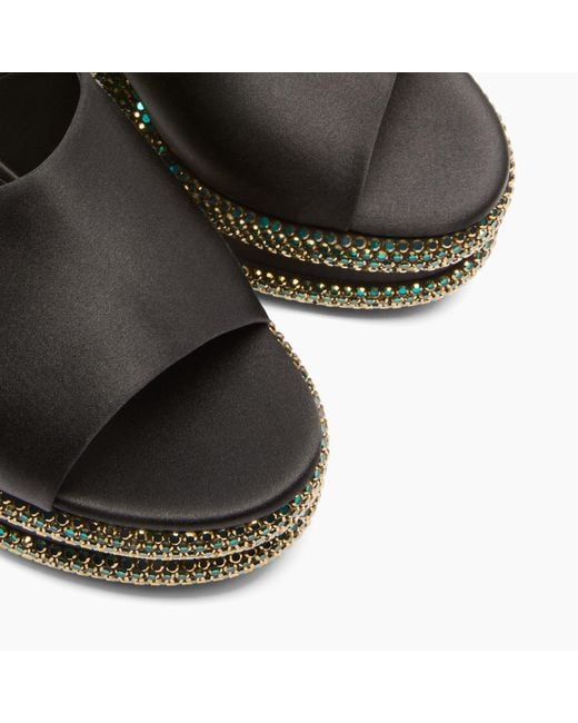 Casadei Black Olympo Wedges
