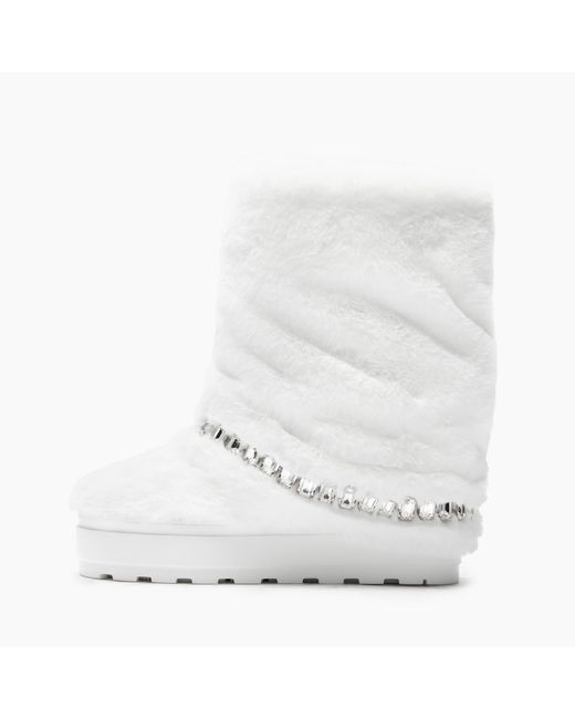 Casadei White Double Face Ortisei Boots