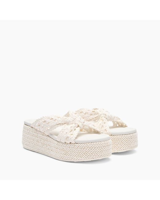 Casadei White New Zeppa Damier