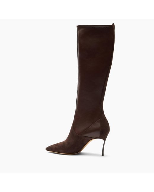 Casadei Brown Blade Sueade Debby Boot