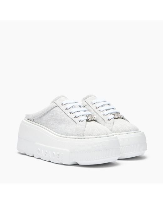 Casadei White Sneakers Sabot Cassiopea