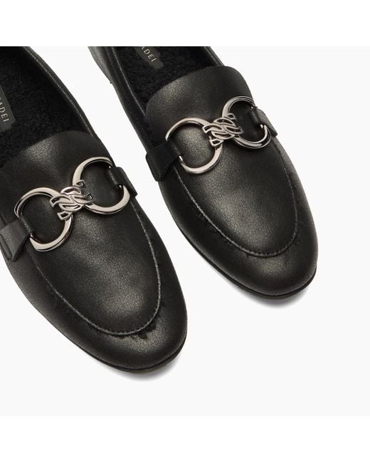 Casadei Black Bufaland Loafer