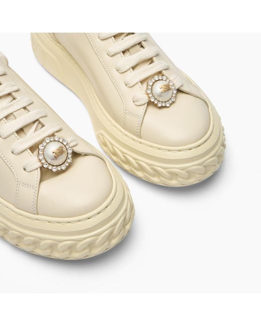Casadei Natural Off Road Sneaker With Pearl