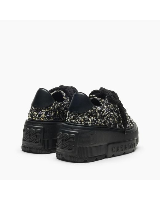 Casadei Black Nexus Buclé Sneaker