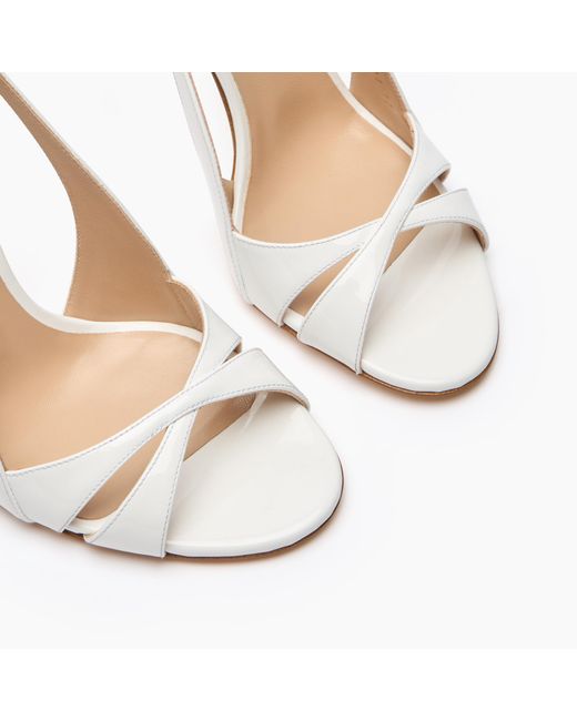 Casadei White Julia Samurai Double Belts Sandal
