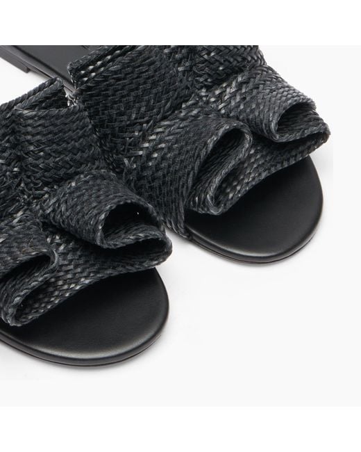 Casadei Black Hanoi Slide Sandal