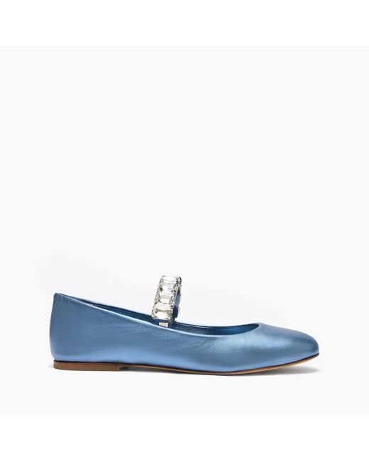 Casadei Blue Flash Ballet Flats