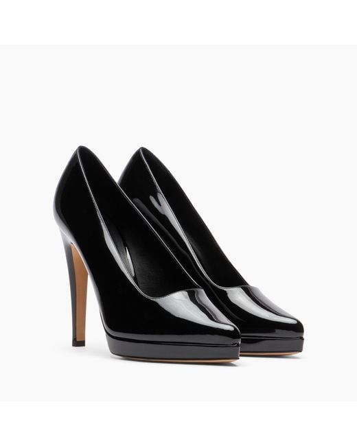 Casadei Black Michelle Platform Pumps