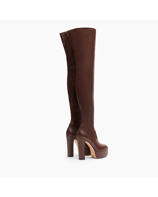 Patty Over The Knee di Casadei in Brown