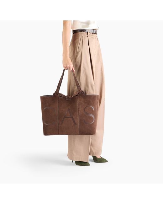 Casadei Brown Galleria Valour Bag