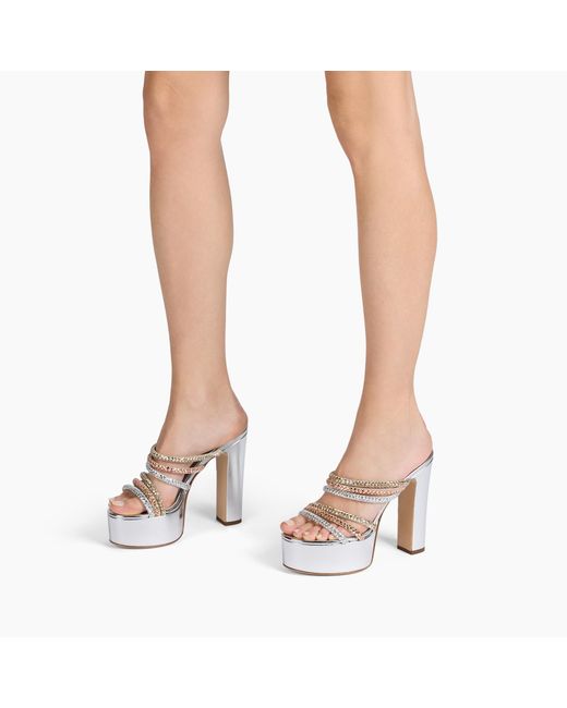 Casadei White Patty Platform Andromeda Mule
