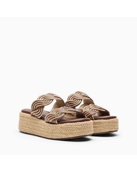 Thaiti Compensée Casadei en coloris Natural
