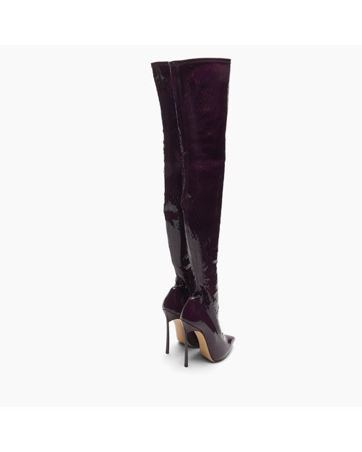 Casadei Purple Ultravox Over The Knee