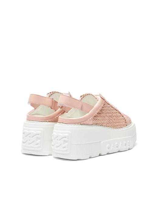 Casadei Pink Hanoi Slingback Sneakers