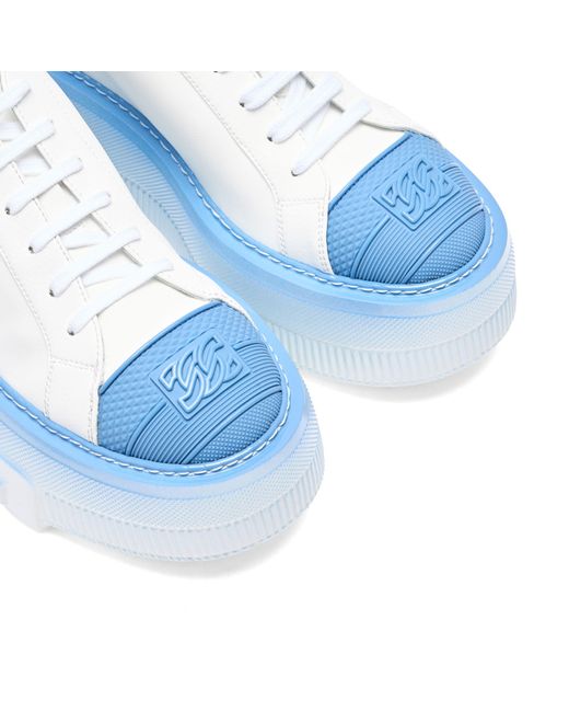 Casadei Blue Nexus Toe Cap Sneakers