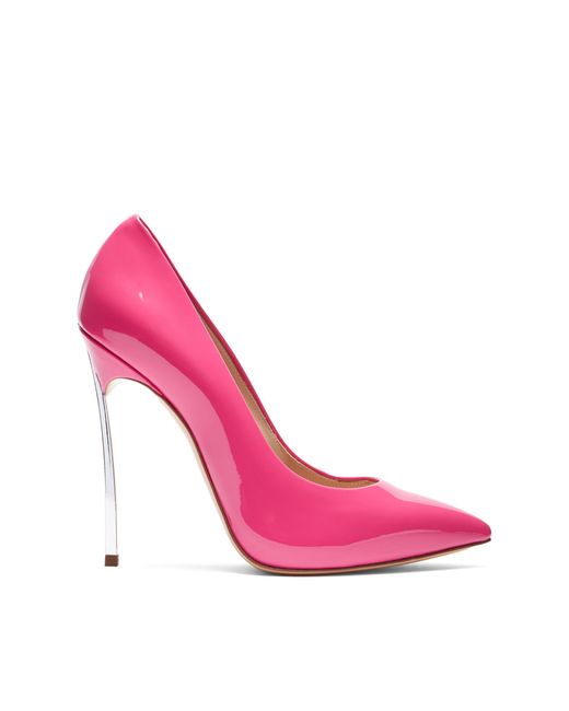 Casadei Pink Blade Patent Leather Pumps
