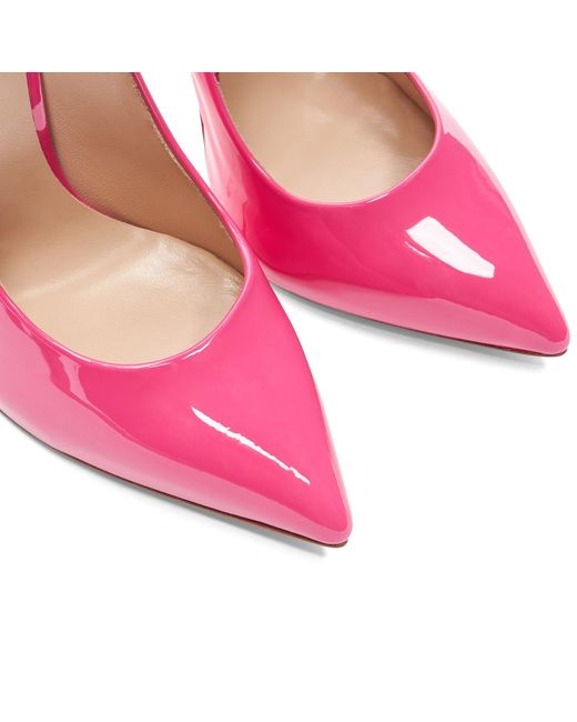 Casadei Pink Blade Patent Leather Pumps