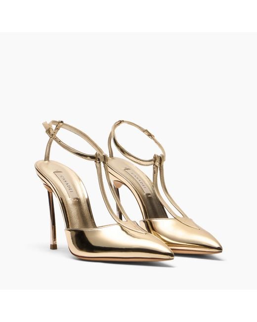 Casadei Metallic Blade Interstellar Victory Slingback
