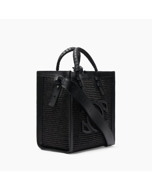 Casadei Black Beaurivage Mini Shopper