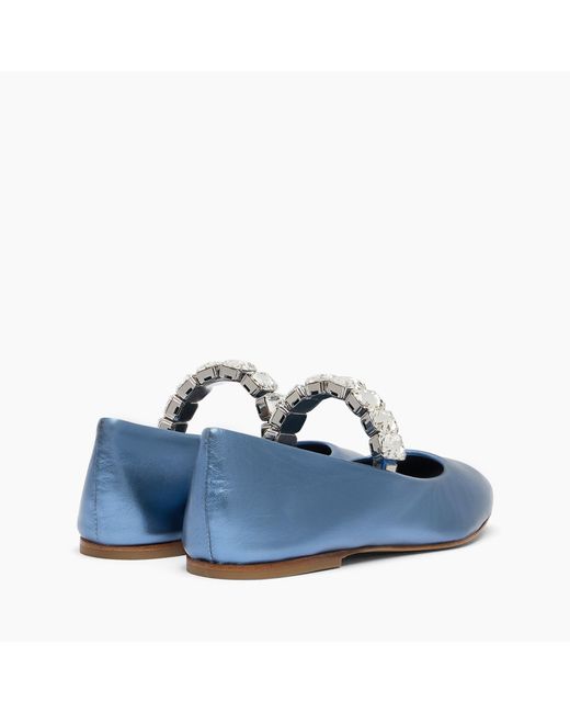 Casadei Blue Flash Ballet Flats