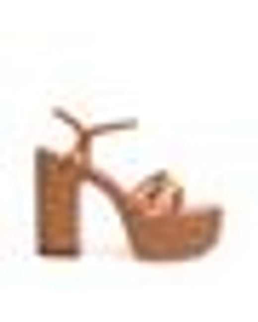 Casadei Brown Limelight Platform Sandals