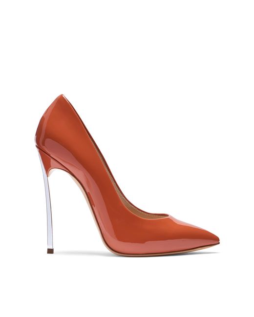 Casadei Red Blade Pump Patent Leather