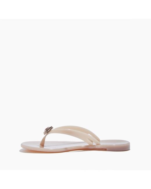 Casadei Yellow Jelly Jeweled Pvc Flip Flops
