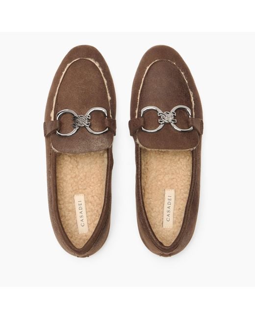 Casadei Brown Bufaland Loafer