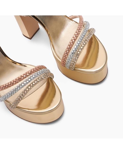 Casadei White Patty Platform Andromeda Sandal