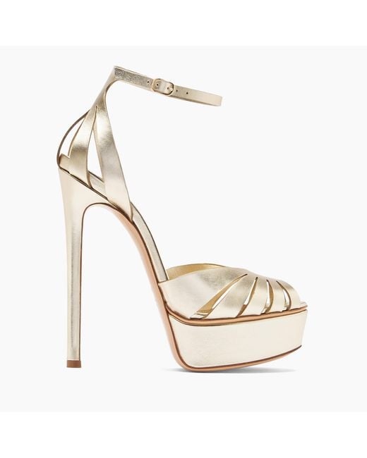 Casadei Metallic Flora Sandali Flash