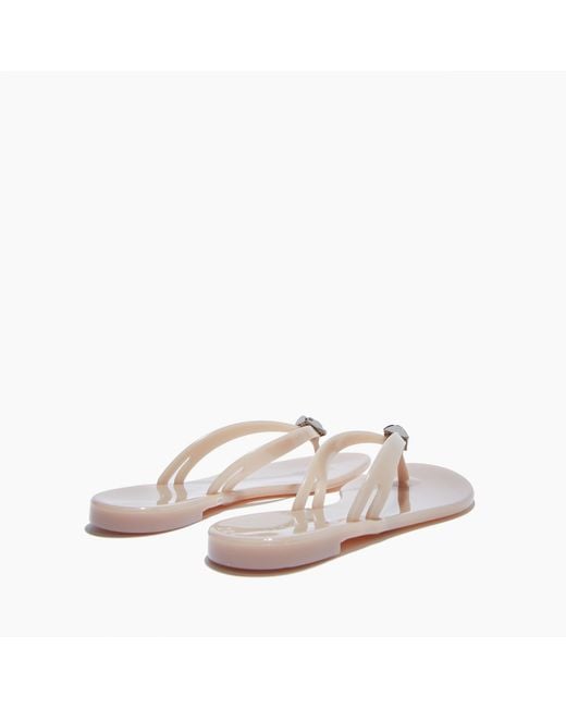 Casadei Yellow Jelly Jeweled Pvc Flip Flops
