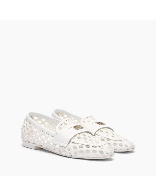 Casadei White Versilia Loafers