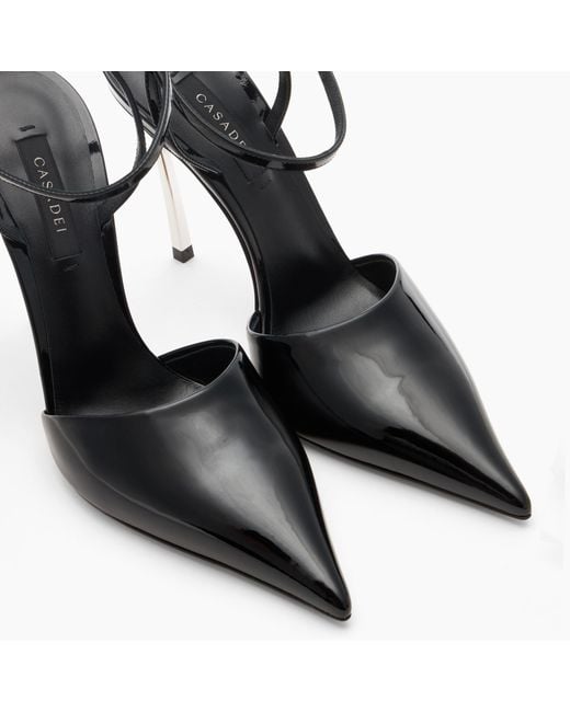 Casadei Black Superblade Sharp Samurai Pump