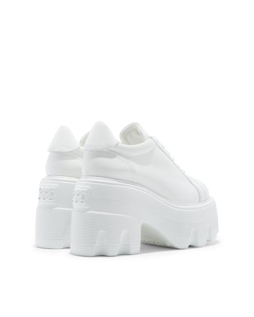 Casadei White Maxxxi Sneaker Aus Leder