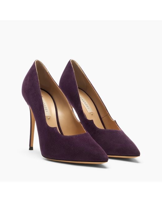 Casadei Purple Julia Cats Pump