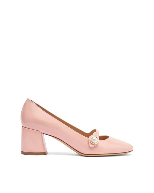 Emily Cleo Patent Leather Pumps di Casadei in Pink