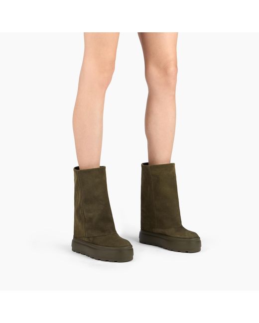 Casadei Green Duble Face Stiefelette
