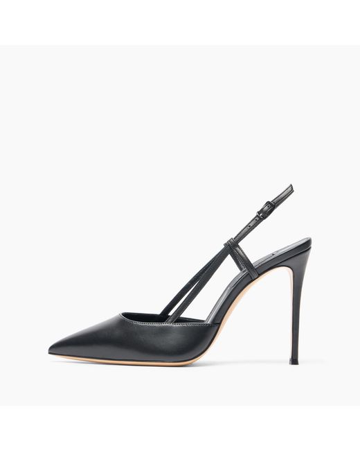 Casadei Blue Julia Leather Slingback