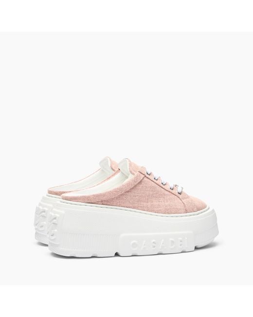 Casadei Pink Sneakers Sabot Cassiopea