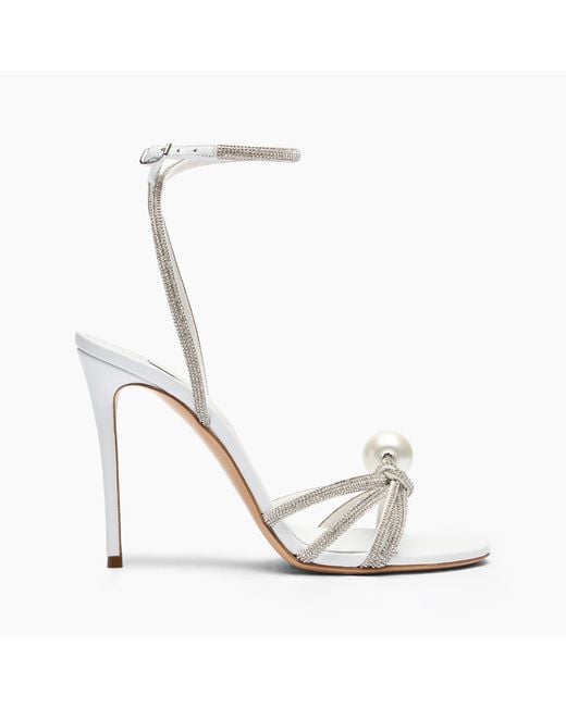 Casadei Julia Labuan Sandals in White | Lyst