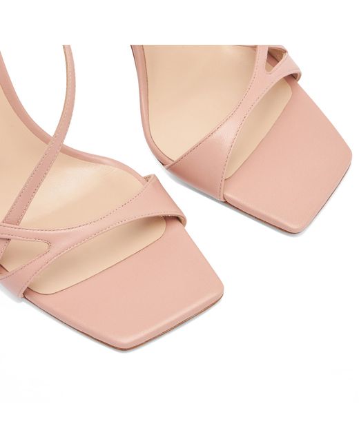 Casadei Pink Geraldine Leather Sandals