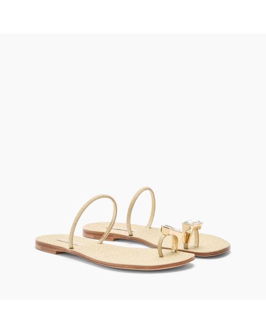 Casadei Natural Soraya Solar Eclipse Flat Sandals