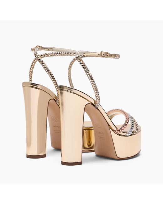 Casadei White Patty Platform Andromeda Sandal