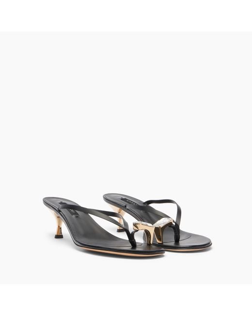 Casadei Metallic Chic Julia Kitten Mule