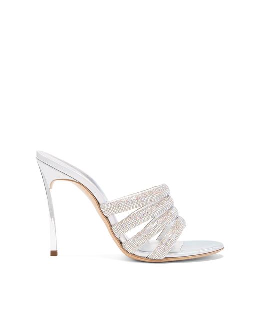 Casadei Blade Hollywood Osiride Mules in White | Lyst
