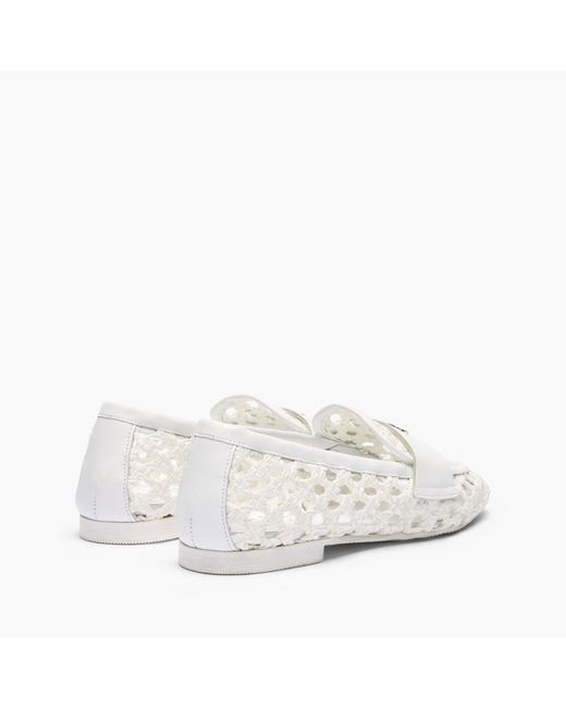 Casadei White Versilia Loafers