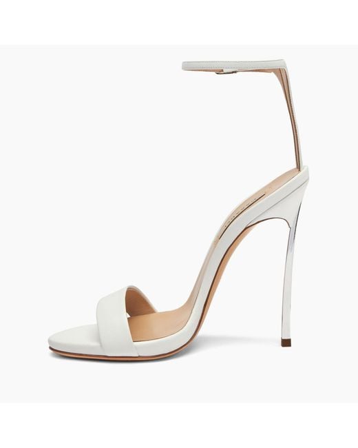 Casadei White Blade Marta Leather