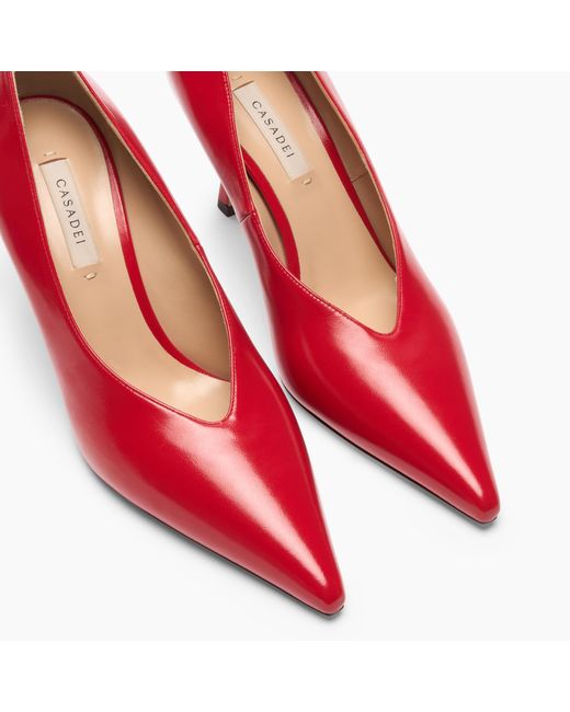 Casadei Red Nina Pump