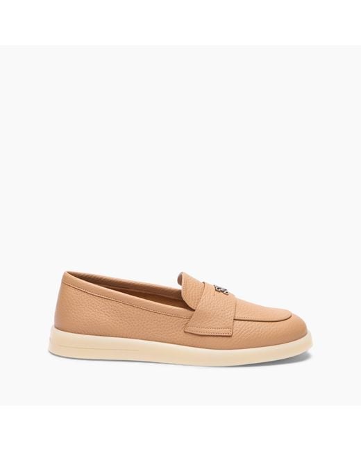 Casadei Natural Passage Loafer With C-chain