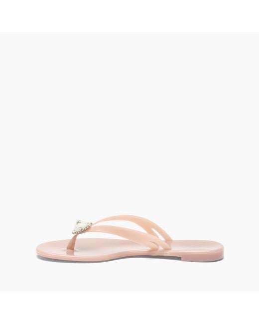 Casadei Pink Jelly Thong Sandal